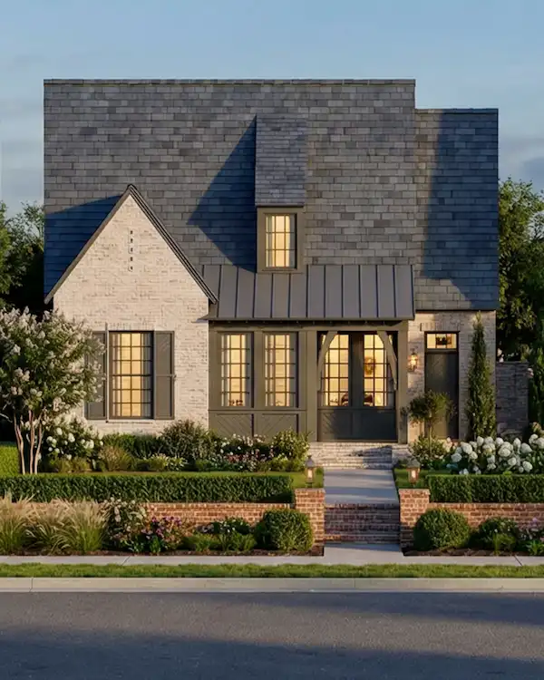 Custom Village Cottage home rendering at Lot 64 — Benton at Magnolia Woods